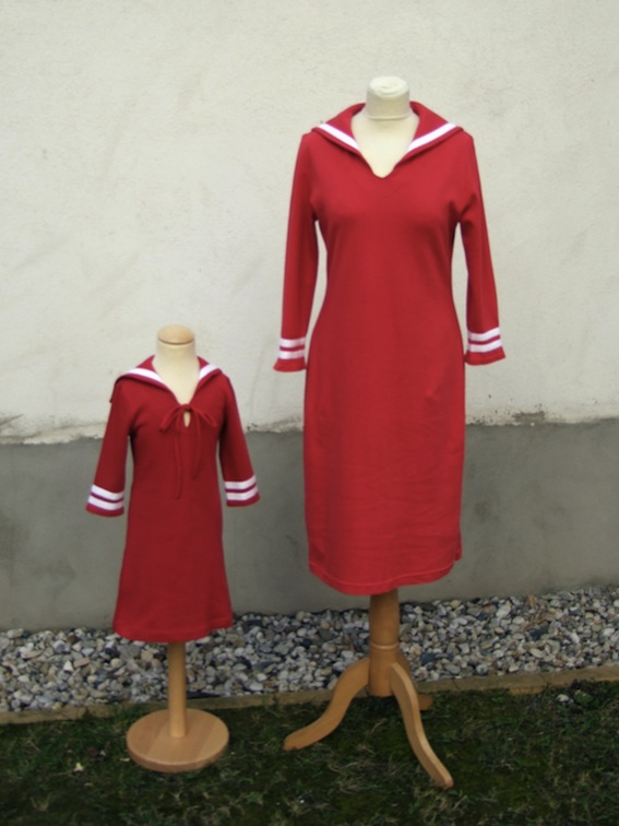KLEID DAYLIE JERSEY MAMAN, rot