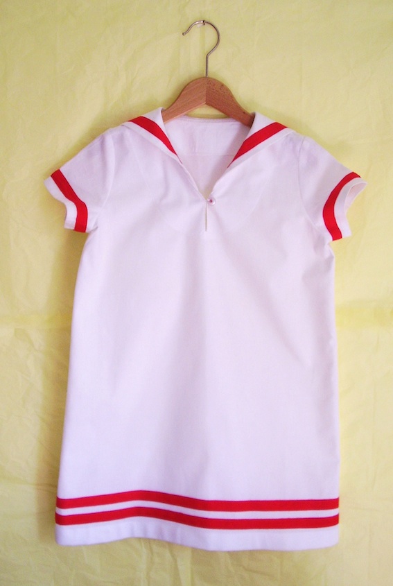 KLEID BABY DAYLIE, weiß-rot