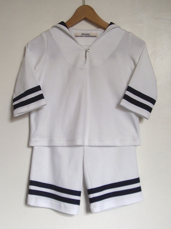 BABY-ANZUG AHOI, weiß-blau